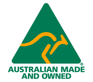 Australian Made and Owned badge